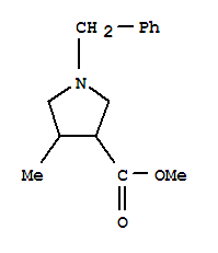 Structure of METHYL-1-BENZYL-4-METHYL-PYRROLIDINE-3-CARBOXYLATE