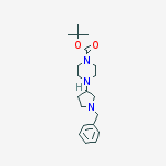 Structure of tert-Butyl 4-(1-benzylpyrrolidin-3-yl)piperazine-1-carboxylate