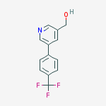 Structure of (5-(4-(trifluoromethyl)phenyl)pyridin-3-yl)methanol