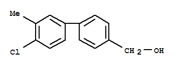 Structure of 4-(4-Chloro-3-methylphenyl)benzyl alcohol
