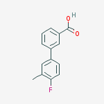 Structure of 4'-Fluoro-3'-methyl-[1,1'-biphenyl]-3-carboxylic acid
