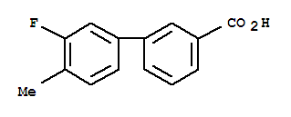 Structure of 3-(3-Fluoro-4-methylphenyl)benzoic acid