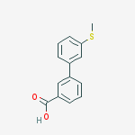 Structure of 3-(METHYLTHIO)BIPHENYL-3-CARBOXYLIC ACID