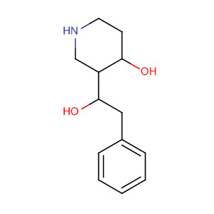 Structure of 3-Piperidinemethanol, 4-hydroxy-1-(phenylmethyl)-
