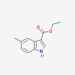 Structure of ethyl 5-methyl-1H-indole-3-carboxylate