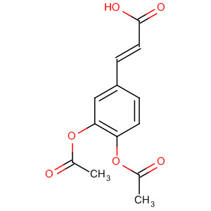 Structure of 2-Propenoic acid, 3-[3,4-bis(acetyloxy)phenyl]-, (E)-