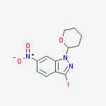 Structure of 3-Iodo-6-nitro-1-(tetrahydro-2H-pyran-2-yl)-1H-indazole
