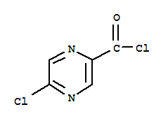 Structure of 2-Pyrazinecarbonylchloride, 5-chloro-