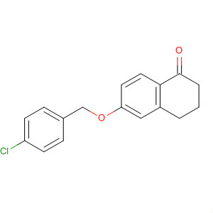 1(2H)-Naphthalenone, 6-[(4-chlorophenyl)methoxy]-3,4-dihydro-结构式