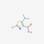 Structure of 2-CHLORO-5-ISOPROPYL-1,3-THIAZOLE-4-CARBOXYLIC ACID