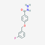 4-[(3-Fluorobenzyl)oxy]benzenecarbohydrazide结构式