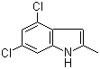 Structure of 4,6-DICHLORO-2-METHYLINDOLE