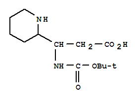 Structure of 3-BOC-AMINO-3-(2-)PIPERIDINE-PROPIONIC ACID