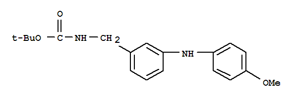 Structure of N-(3-BOC-AMINOMETHYLPHENYL)-N-(4-METHOXYPHENYL)AMINE