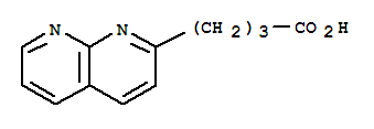 4-(1,8-Maphthyridin-2-yl)butanoic acid结构式