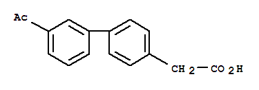 Structure of 4-BIPHENYL-3-ACETYL-ACETIC ACID