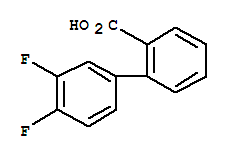 Structure of 2-BIPHENYL-3,4-DIFLUORO-CARBOXYLIC ACID