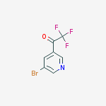 1-(5-bromopyridin-3-yl)-2,2,2-trifluoroethanone结构式