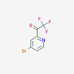 1-(4-bromopyridin-2-yl)-2,2,2-trifluoroethanone结构式
