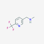 N-METHYL-1-[6-(TRIFLUOROMETHYL)PYRIDIN-3-YL]METHANAMINE结构式