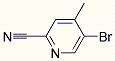 Structure of 5-BROMO-4-METHYL-PYRIDINE-2-CARBONITRILE