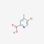 Structure of 5-Bromo-4-methylpyridine-2-carboxylicacid