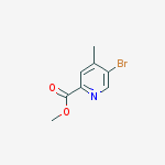 Structure of methyl 5-bromo-4-methylpyridine-2-carboxylate