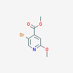Structure of 5-BROMO-2-METHOXY-ISONICOTINIC ACID METHYL ESTER