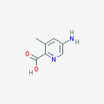Structure of 5-amino-3-methylpyridine-2-carboxylic Acid