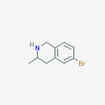 Structure of 6-Bromo-3-methyl-1,2,3,4-tetrahydro-isoquinoline