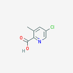 Structure of 5-chloro-3-methylpyridine-2-carboxylic acid