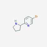 Structure of 5-BROMO-2-PYRROLIDIN-2-YL-PYRIDINE
