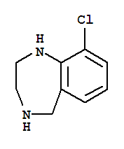 Structure of 9-CHLORO-2,3,4,5-TETRAHYDRO-1H-BENZO[E][1,4]DIAZEPINE