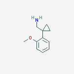 Structure of Cyclopropanemethanamine, 1-(2-methoxyphenyl)-