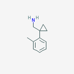 [1-(2-methylphenyl)cyclopropyl]methanamine结构式