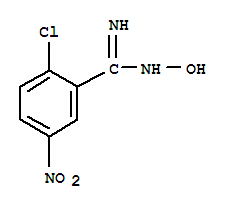2-CHLORO-5-NITROBENZAMIDE OXIME结构式