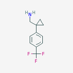 Structure of {1-[4-(Trifluoromethyl)phenyl]-cyclopropyl}methylamine
