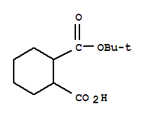 Structure of 1,2-Cyclohexanedicarboxylic acid, 1-(1,1-dimethylethyl) ester