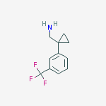 Structure of [1-[3-(trifluoromethyl)phenyl]cyclopropyl]methanamine