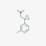 [1-(3-methylphenyl)cyclopropyl]methanamine结构式