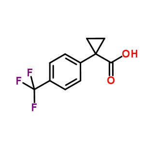 1-(4-TRIFLUOROMETHYL-PHENYL)-CYCLOPROPANECARBOXYLIC ACID结构式
