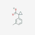 Structure of 1-(3-Methylphenyl)cyclopropanecarboxylic acid