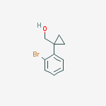 1-(2-bromophenyl)-Cyclopropanemethanol结构式