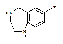 Structure of 7-FLUORO-2,3,4,5-TETRAHYDRO-1H-BENZO[E][1,4]DIAZEPINE