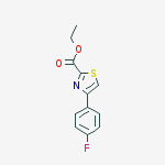 4-(4-氟苯基)-2-噻唑甲酸乙酯结构式