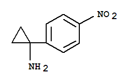 Structure of Cyclopropanamine, 1-(4-nitrophenyl)-