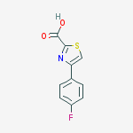 4-(4-Fluorophenyl)-1,3-thiazole-2-carboxylic acid结构式