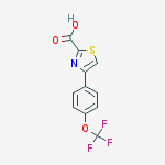 Structure of 4-[4-(Trifluoromethoxy)phenyl]-2-thiazolecarboxylic acid
