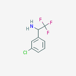 Structure of 1-(3-chlorophenyl)-2,2,2-trifluoroethanamine