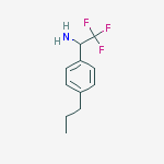 Structure of 2,2,2-trifluoro-1-(4-propylphenyl)ethanamine